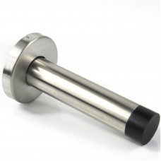 Cylinder Door Stop Stopper 90mm Contract Projection Stainless Steel Wall Mounted   252132847885